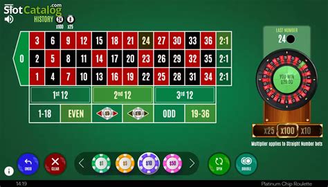 Play Platinum Chip Roulette Slot