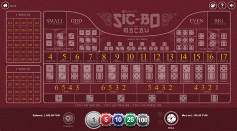 Play Sic Bo Macaubgaming Slot