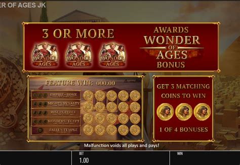 Play Wonder Of Ages Slot