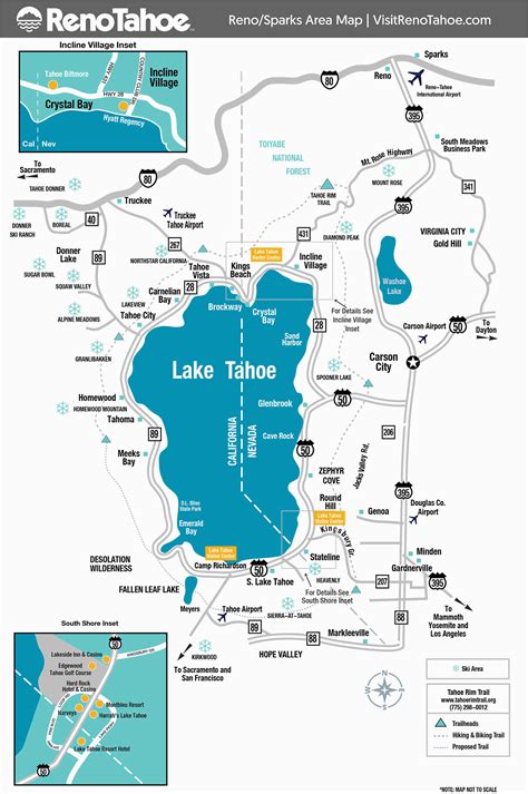 Reno Lake Tahoe Casino Mapa