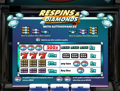 Respins Diamonds Betano