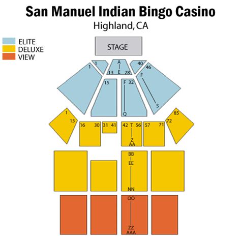San Manuel Casino Concertos De Estar Grafico