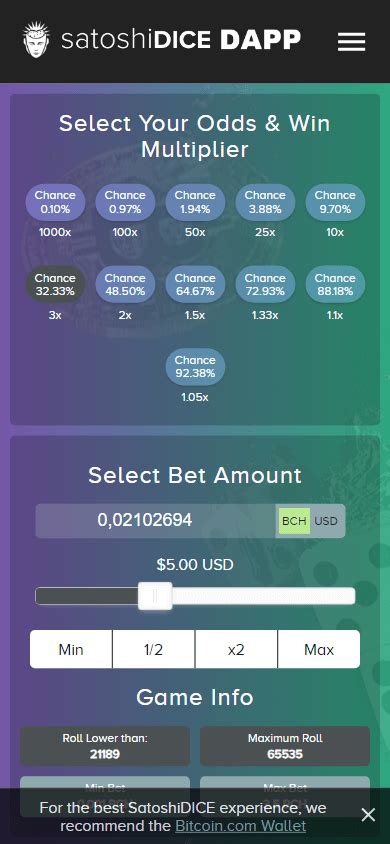 Satoshidice Dapp Casino Aplicacao