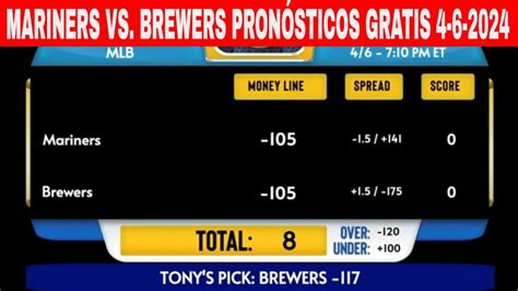 Seattle Mariners vs Milwaukee Brewers pronostico MLB