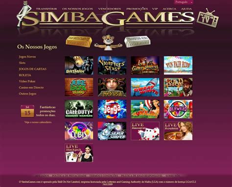 Simba Games Casino Aplicacao