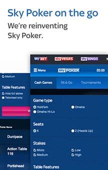 Sky Poker Mobile App