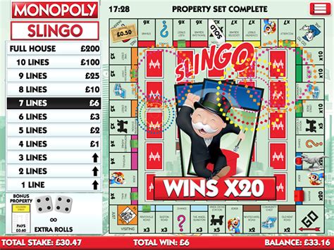 Slingo Monopoly Betano