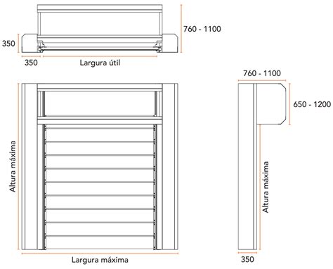 Slot Porta Dimensoes