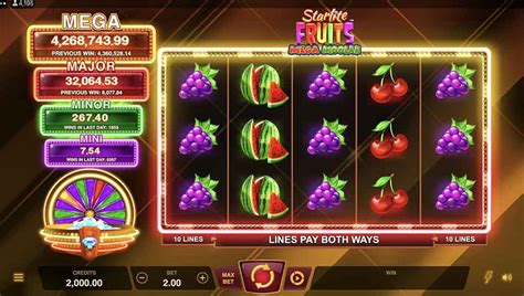 Starlite Fruits Mega Moolah Slot Gratis