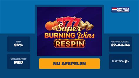 Super Burning Wins Respin Bwin