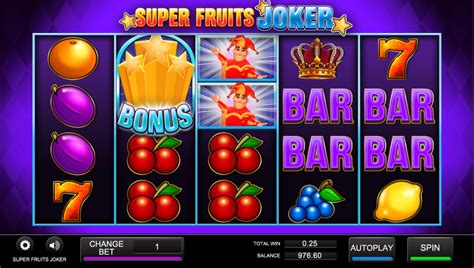 Super Fruits Joker Pokerstars