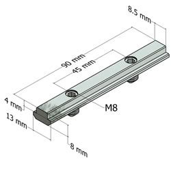 T Slot Bar Estoque