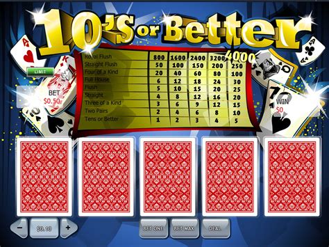 Tens Or Better 5 Pokerstars