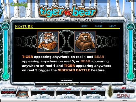 Tigre Vs Bear Slots Livres