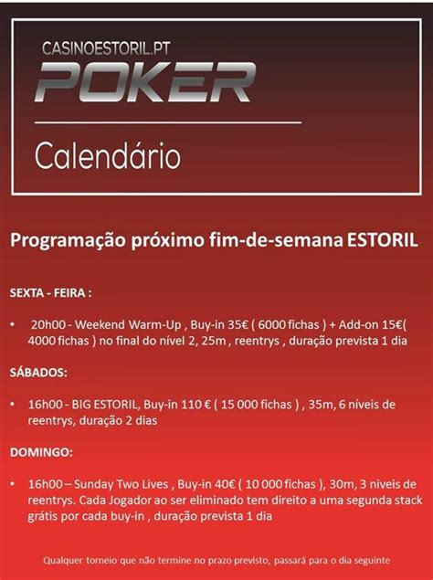 Torneios De Poker Do Casino Do Estoril