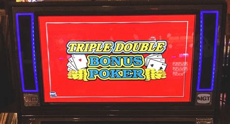 Triple Double Bonus Poker De Pagamento