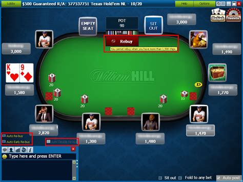 William Hill Poker Movel